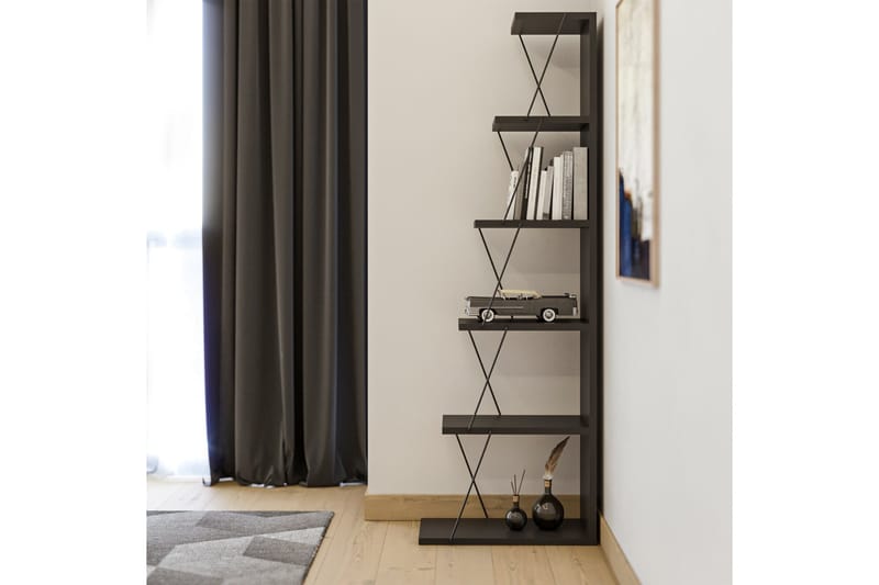Bookshelf Antrasitt|Svart - Antrasitt/Svart - Oppbevaring - Hylle - Bokhylle