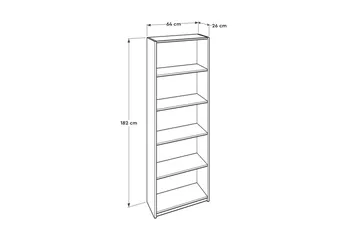 Bookshelf Eik-Sonoma - Natur - Oppbevaring - Hylle - Bokhylle