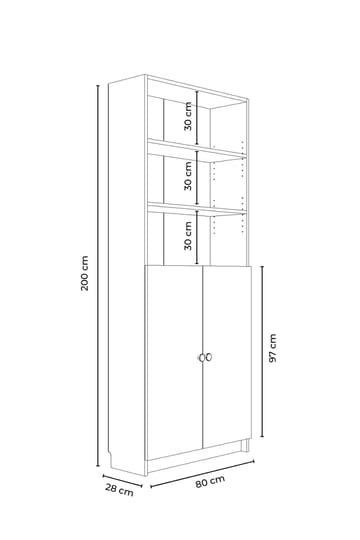 Bookshelf Hanah Home - Oppbevaring - Hylle - Bokhylle