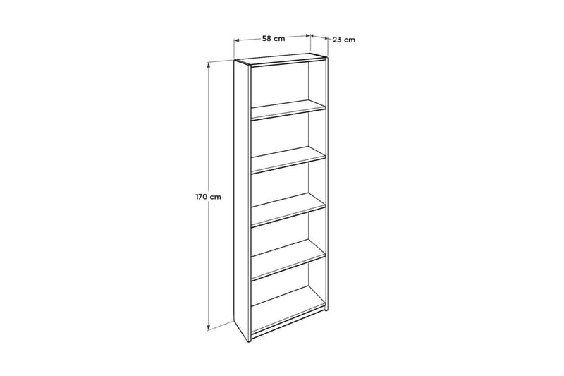 Bookshelf Hvit - Hvit - Oppbevaring - Hylle - Bokhylle