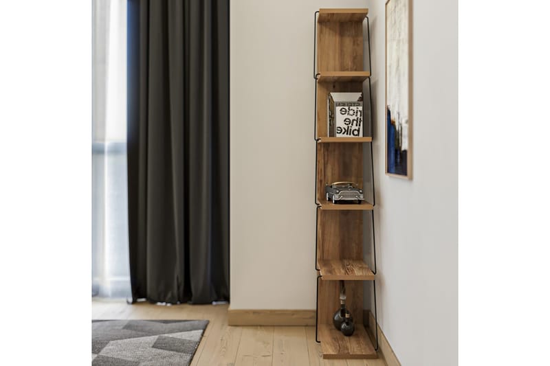 Bookshelf Pine|Svart - Natur/Svart - Oppbevaring - Hylle - Bokhylle