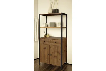 Brayden Hylle 60 cm - Brun / Svart - Oppbevaring - Hylle - Bokhylle