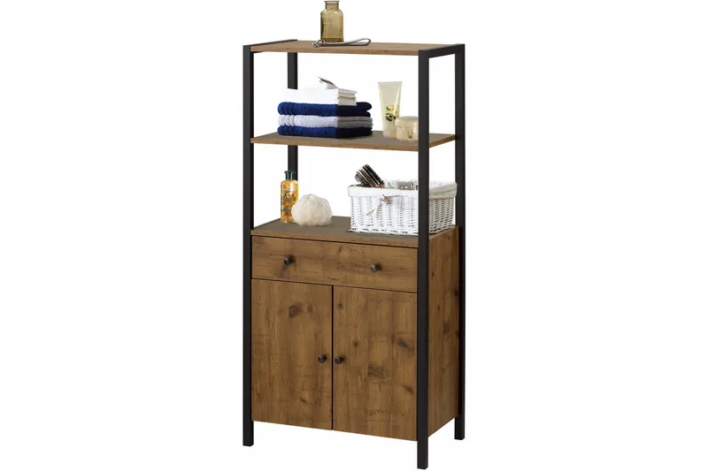 Brayden Hylle 60 cm - Brun / Svart - Oppbevaring - Hylle - Bokhylle