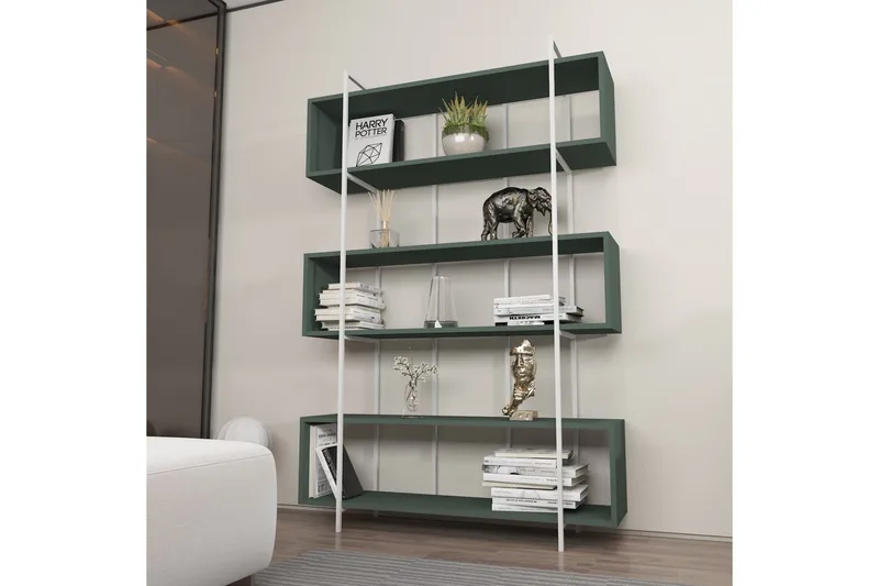 Bruti Bokhylle 120 cm - Hvit - Oppbevaring - Hylle - Bokhylle