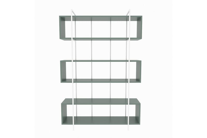 Bruti Bokhylle 120 cm i Malt Tre - Salviegrønn - Oppbevaring - Hylle - Bokhylle