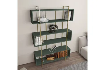 Bokhylle Bruti Grønn / Gull - Grønn / Gull - Oppbevaring - Hylle - Bokhylle