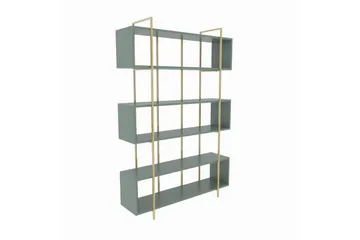 Bokhylle Bruti Grønn / Gull - Grønn / Gull - Oppbevaring - Hylle - Bokhylle