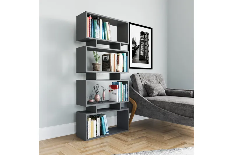 Burrells bokhylle 72x25 cm - Antrasitt - Oppbevaring - Hylle - Bokhylle