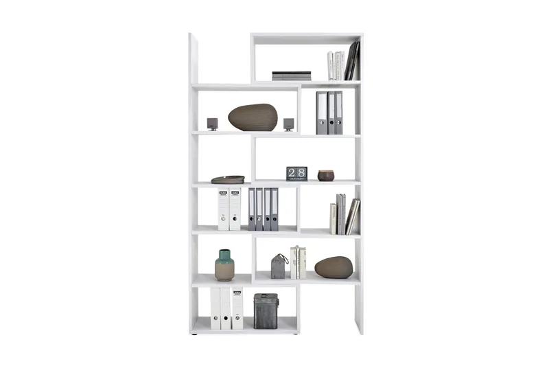 Calvia Bokhylle 84 cm - Hvit - Oppbevaring - Hylle - Bokhylle