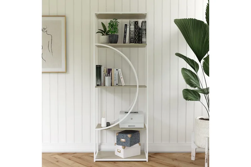 Cambridge Bokhylle 60,9x33,4 cm Hvit, Dorel Home