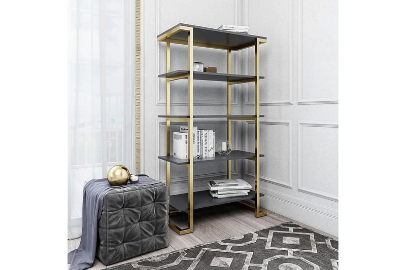 Camila Bokhylle 76x40 cm Grafittgrå - CosmoLiving - Oppbevaring - Hylle - Bokhylle