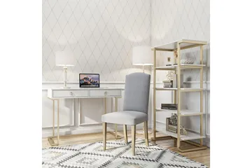 Camila Bokhylle 76x40 cm Hvit - CosmoLiving - Oppbevaring - Hylle - Bokhylle