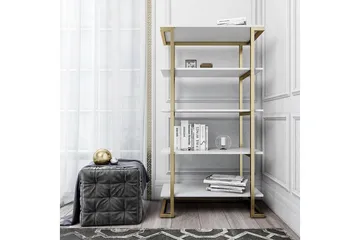 Camila Bokhylle 76x40 cm Hvit - CosmoLiving - Oppbevaring - Hylle - Bokhylle