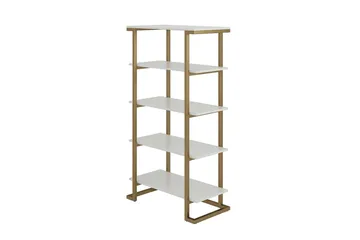 Camila Bokhylle 76x40 cm Hvit - CosmoLiving - Oppbevaring - Hylle - Bokhylle