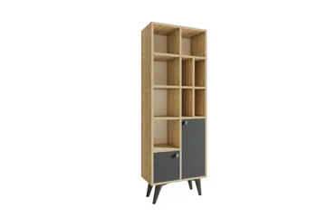 Casabetania Bokhylle 30x60 cm - Natur/Antracit - Oppbevaring - Hylle - Bokhylle