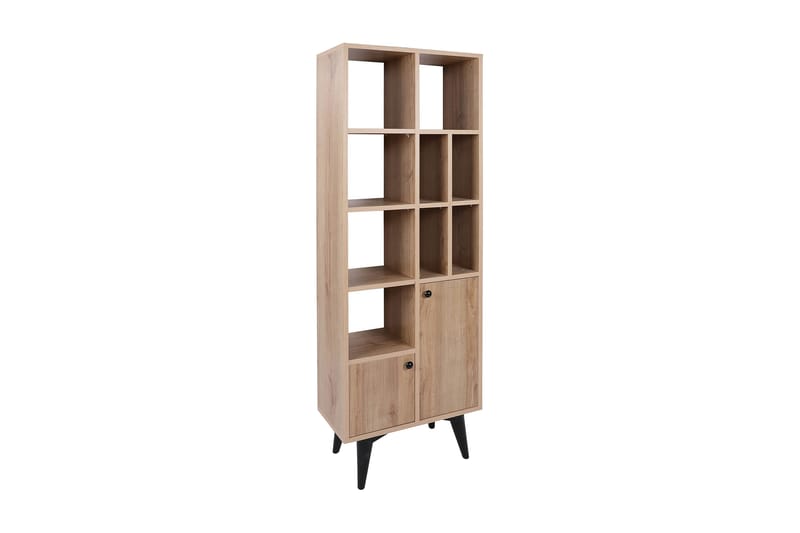 Celesse Bokhylle 60 cm i Eik, Lysebrun