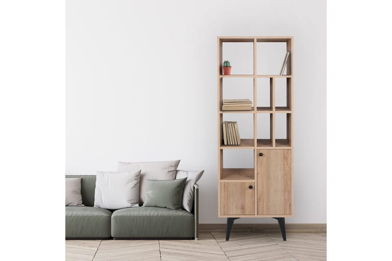 Celesse Bokhylle 60 cm i Eik - Lysebrun - Oppbevaring - Hylle - Bokhylle