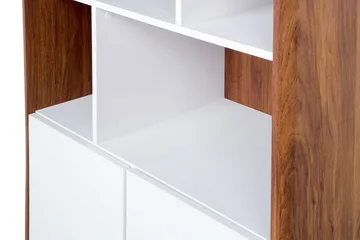 Columbus Bokhylle 79 cm i Valnøtt - Brun - Oppbevaring - Hylle - Bokhylle