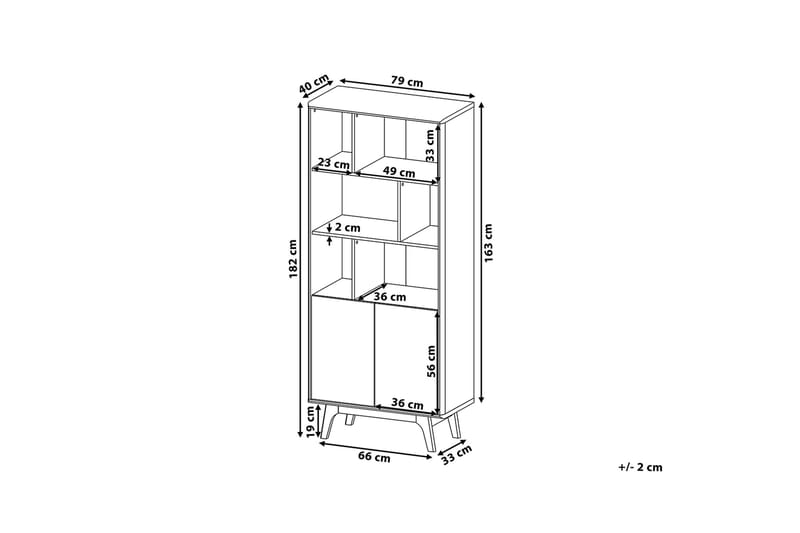 Columbus Hylle 79 cm - Tre / Natur - Oppbevaring - Hylle - Bokhylle