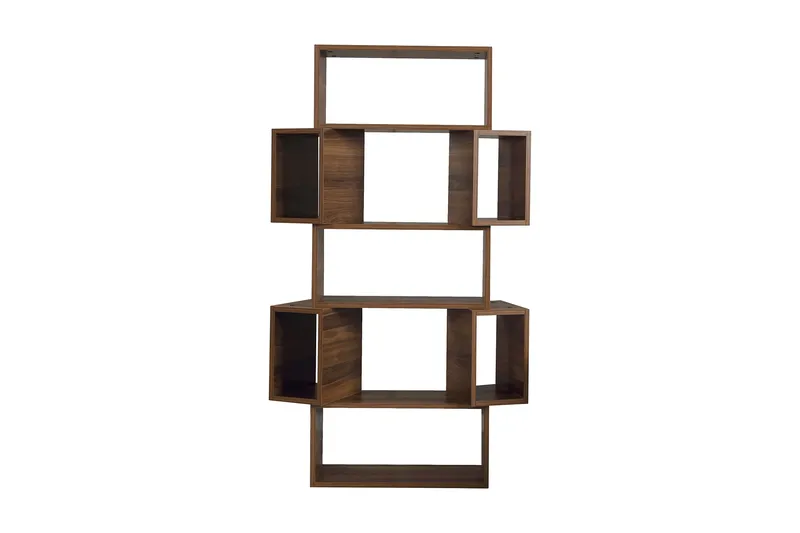 Comfortale Bokhylle 84 cm i Valnøtt, Brun