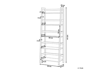 Croydon Bokhylle 64 cm i Tre med Metallramme - Lysebrun - Oppbevaring - Hylle - Bokhylle