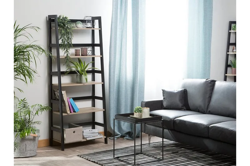 Croydon Bokhylle 64 cm i Tre med Metallramme - Lysebrun - Oppbevaring - Hylle - Bokhylle