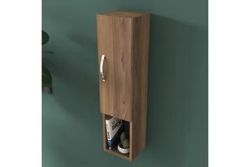 Dannderic Bokhylle 19x22 cm - Valnøtt/Sølv - Oppbevaring - Hylle - Bokhylle