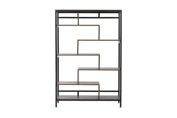 Daven Bokhylle 115 cm i Tre med Metallstativ - Brun - Oppbevaring - Hylle - Bokhylle