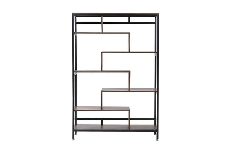 Daven Bokhylle 115 cm i Tre med Metallstativ - Brun - Oppbevaring - Hylle - Bokhylle