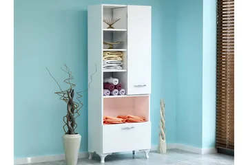 Decorotika Bokhylle 60 cm i Malt Tre - Hvit - Oppbevaring - Hylle - Bokhylle