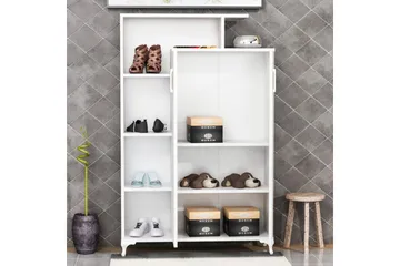 Decorotika Bokhylle 90 cm i Malt Tre - Hvit - Oppbevaring - Hylle - Bokhylle