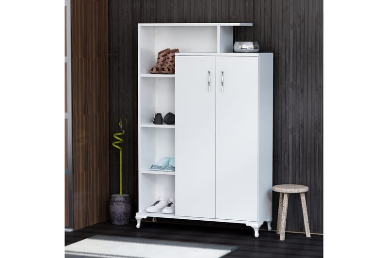 Decorotika Bokhylle 90 cm i Malt Tre - Hvit - Oppbevaring - Hylle - Bokhylle