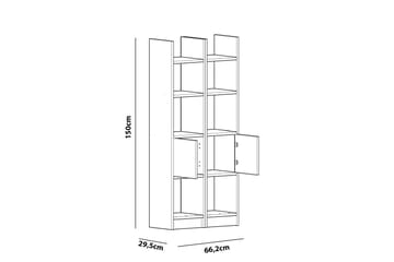 Decorotika Bokhylle - Extra Hvit - Oppbevaring - Hylle - Bokhylle