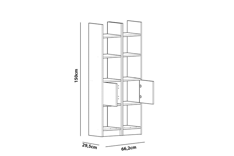 Decorotika Bokhylle - Extra Hvit - Oppbevaring - Hylle - Bokhylle