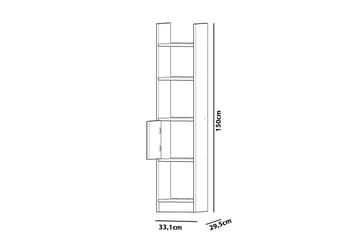 Decorotika Bokhylle Smal - Oppbevaring - Hylle - Bokhylle