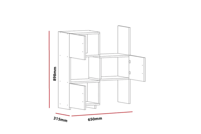 Decorotika Oppbevaringshylle - Oppbevaring - Hylle - Bokhylle