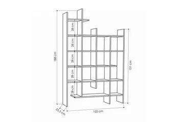Decorta Bokhylle - Oppbevaring - Hylle - Bokhylle