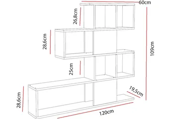 Decorta Bokhylle - Oppbevaring - Hylle - Bokhylle