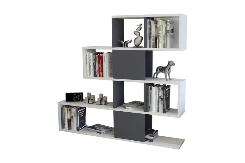 Desgrar Bokhylle 120x109 cm, Hvit