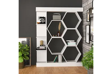 Desgrar Bokhylle 140x177,4 cm - Hvit - Oppbevaring - Hylle - Bokhylle