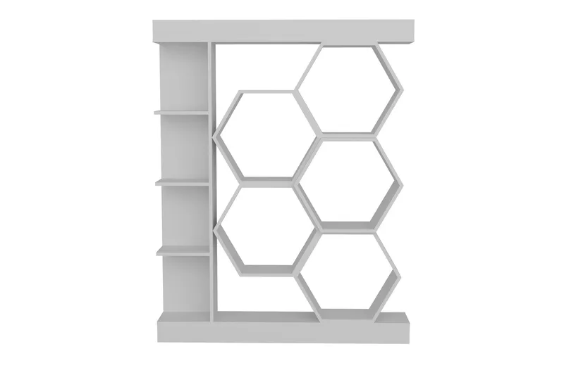 Desgrar Bokhylle 140x177,4 cm - Hvit - Oppbevaring - Hylle - Bokhylle