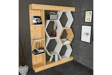 Desgrar Bokhylle 140x177,4 cm - Hvit - Oppbevaring - Hylle - Bokhylle