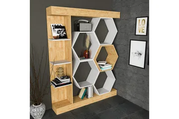 Desgrar Bokhylle 140x177,4 cm - Hvit - Oppbevaring - Hylle - Bokhylle