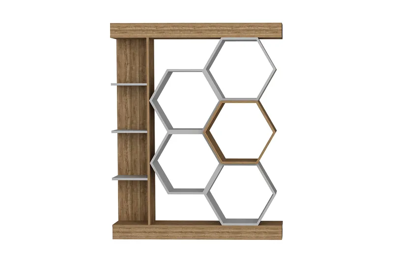 Desgrar Bokhylle 140x177,4 cm - Hvit - Oppbevaring - Hylle - Bokhylle