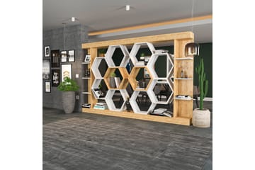 Desgrar Bokhylle 140x177,4 cm - Hvit - Oppbevaring - Hylle - Bokhylle