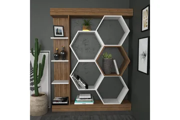 Desgrar Bokhylle 140x177,4 cm - Hvit - Oppbevaring - Hylle - Bokhylle