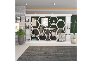 Desgrar Bokhylle 140x177,4 cm - Hvit - Oppbevaring - Hylle - Bokhylle