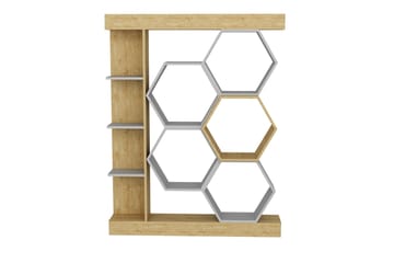 Desgrar Bokhylle 140x177,4 cm - Hvit - Oppbevaring - Hylle - Bokhylle