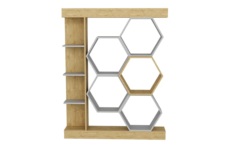 Desgrar Bokhylle 140x177,4 cm - Hvit - Oppbevaring - Hylle - Bokhylle