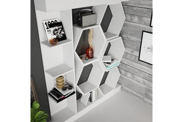 Desgrar Bokhylle 140x177,4 cm - Hvit - Oppbevaring - Hylle - Bokhylle